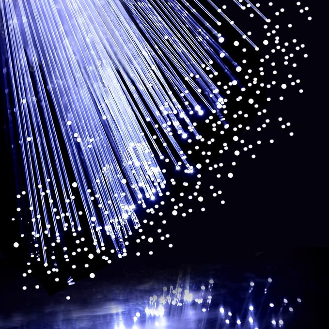 12 Pack White Glow Sticks Light Up Fiber Optic Stick Glow Wands Bulk with 3 Flashing Models for Christmas Halloween Birthday Wedding Bachelorette Concerts Clubs