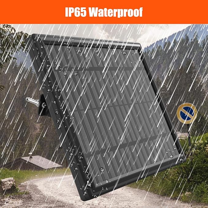 12V 3.6W Solar Panel Charger for Deer Feeders ??Waterproof Solar Battery Maintainer & Trickle Charger for Game Timers, Game Feeders & 12 Volt Rechargeable Batteries with Bracket & Alligator Clips