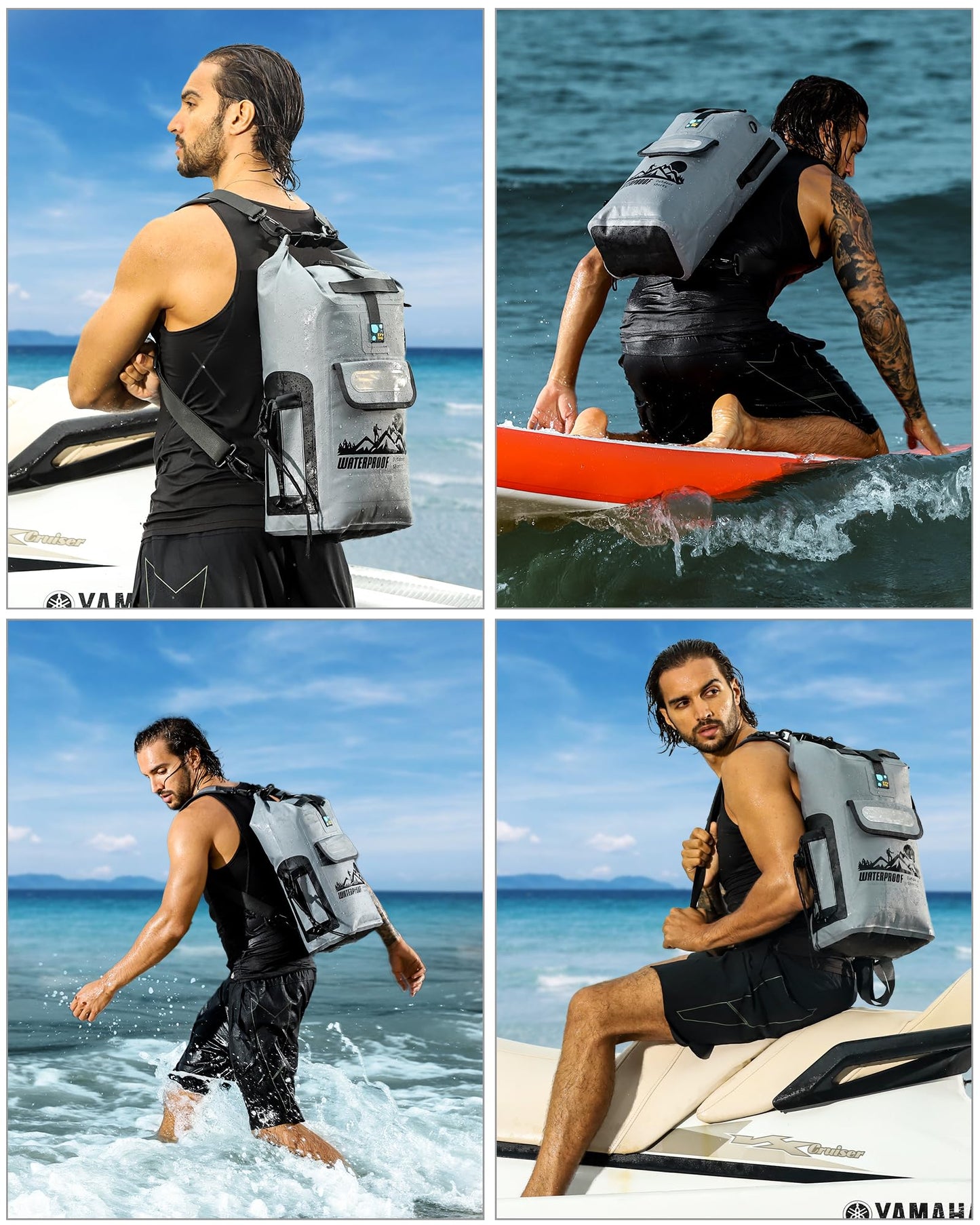 IDRYBAG Dry Bag Backpack 20L/30L/40L, Floating Waterproof Backpack for Men, Kayak Dry Sack