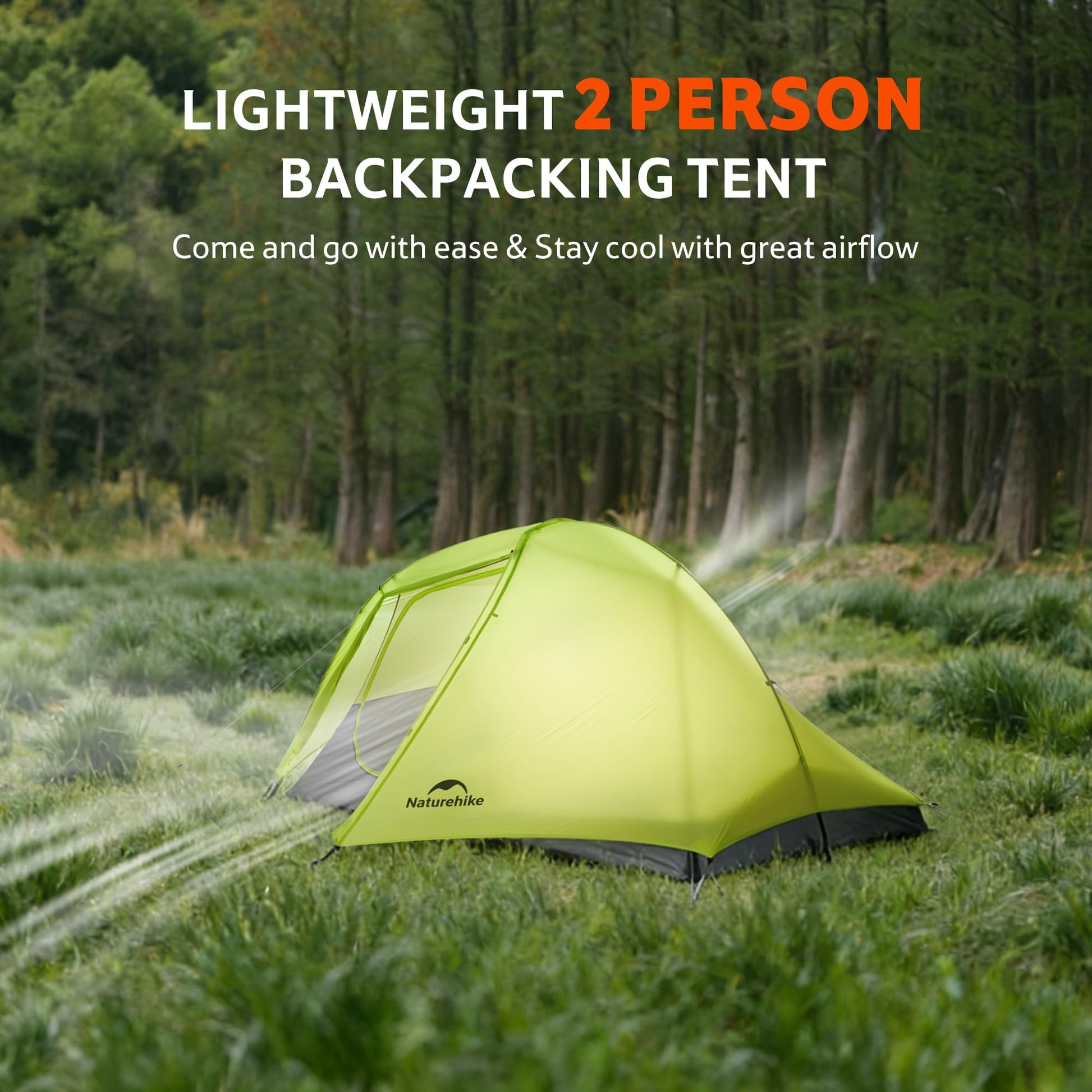 Naturehike Star Trail Ultralight Backpacking Tent, 2.3lb One Person Tent, 2.76 lb 2 Person Tents