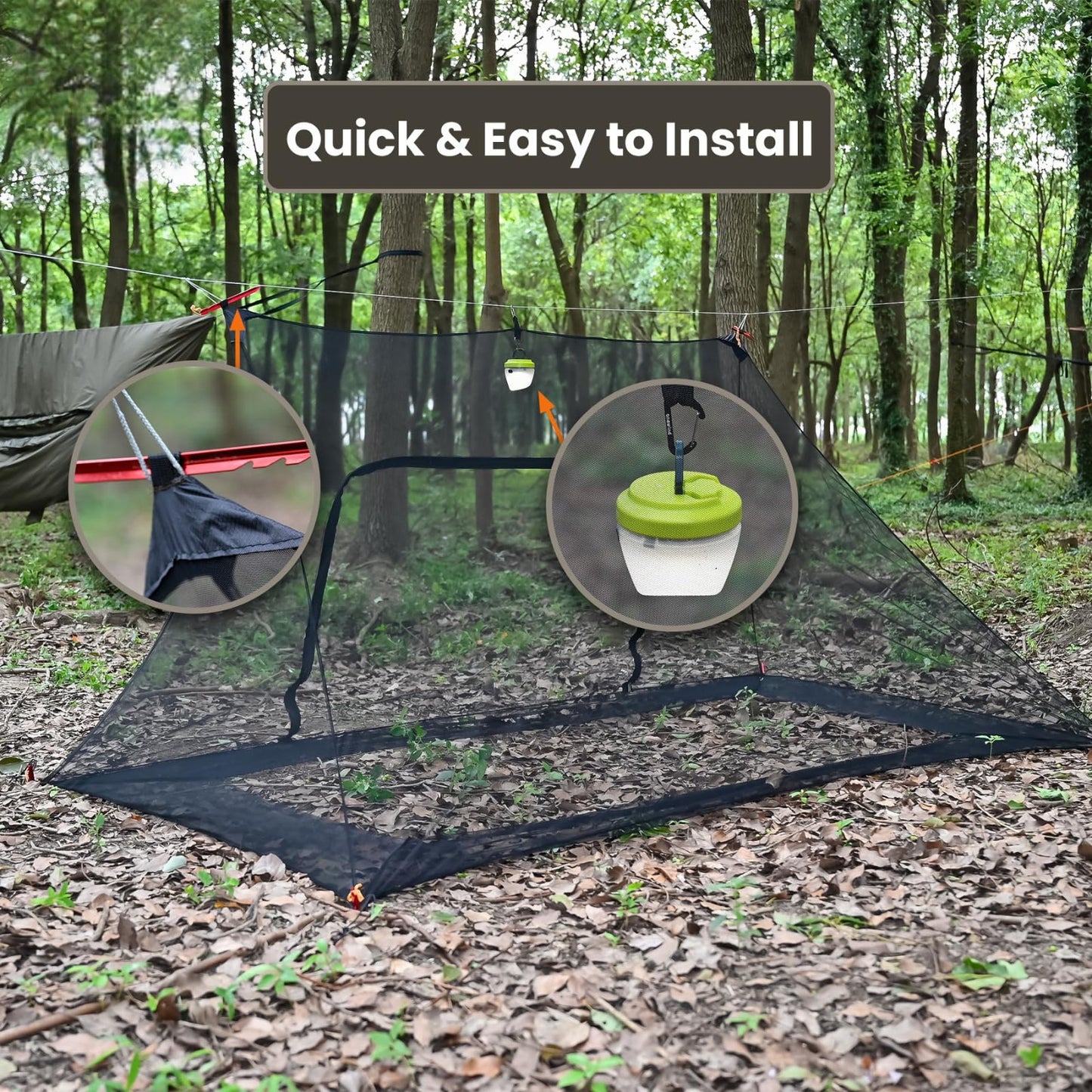 Onewind Camping Mosquito Net for Cot, Shelter Bugnet Camping Screen Room