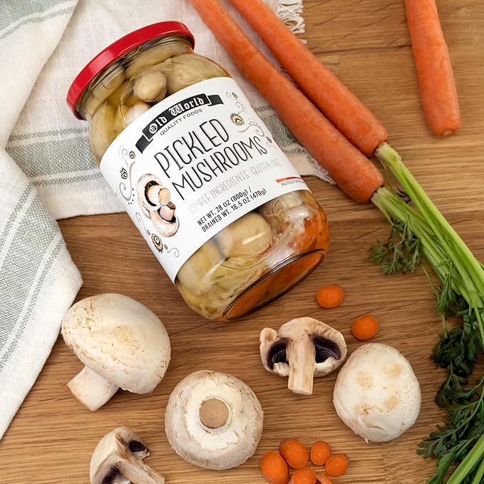 Old World Quality Foods Pickled Veggie Variety Pack ??3 Jars (1 Beets, 1 Mushrooms, 1 German Salad) ??All Natural & Gluten-Free (Mixed 3-Pack (1 of Each Flavor))