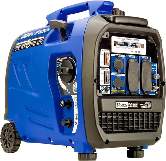 DuroMax XP2300iH 2,300-Watt Dual Fuel Portable Digital Inverter Generator - Gas & Propane, RV & Emergency Ready