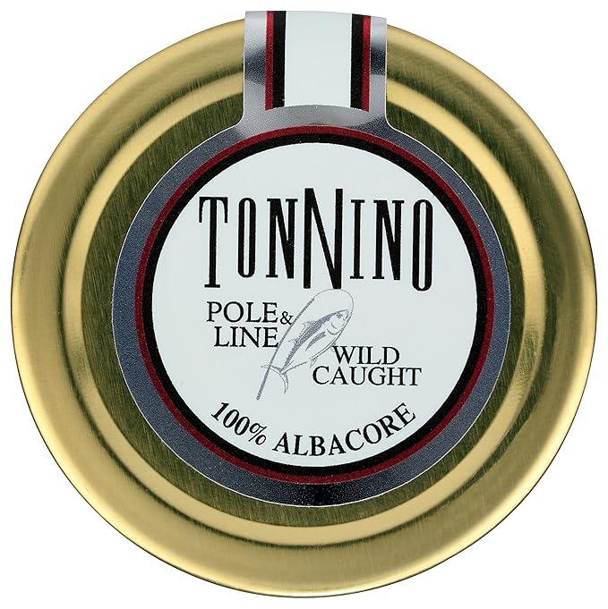 Tonnino Tuna Fish Albacore - Olive Oil in Truffle ??Pack of 6 ??Alternative to Salmon ??Protein Snacks ??Ready to Eat Meals