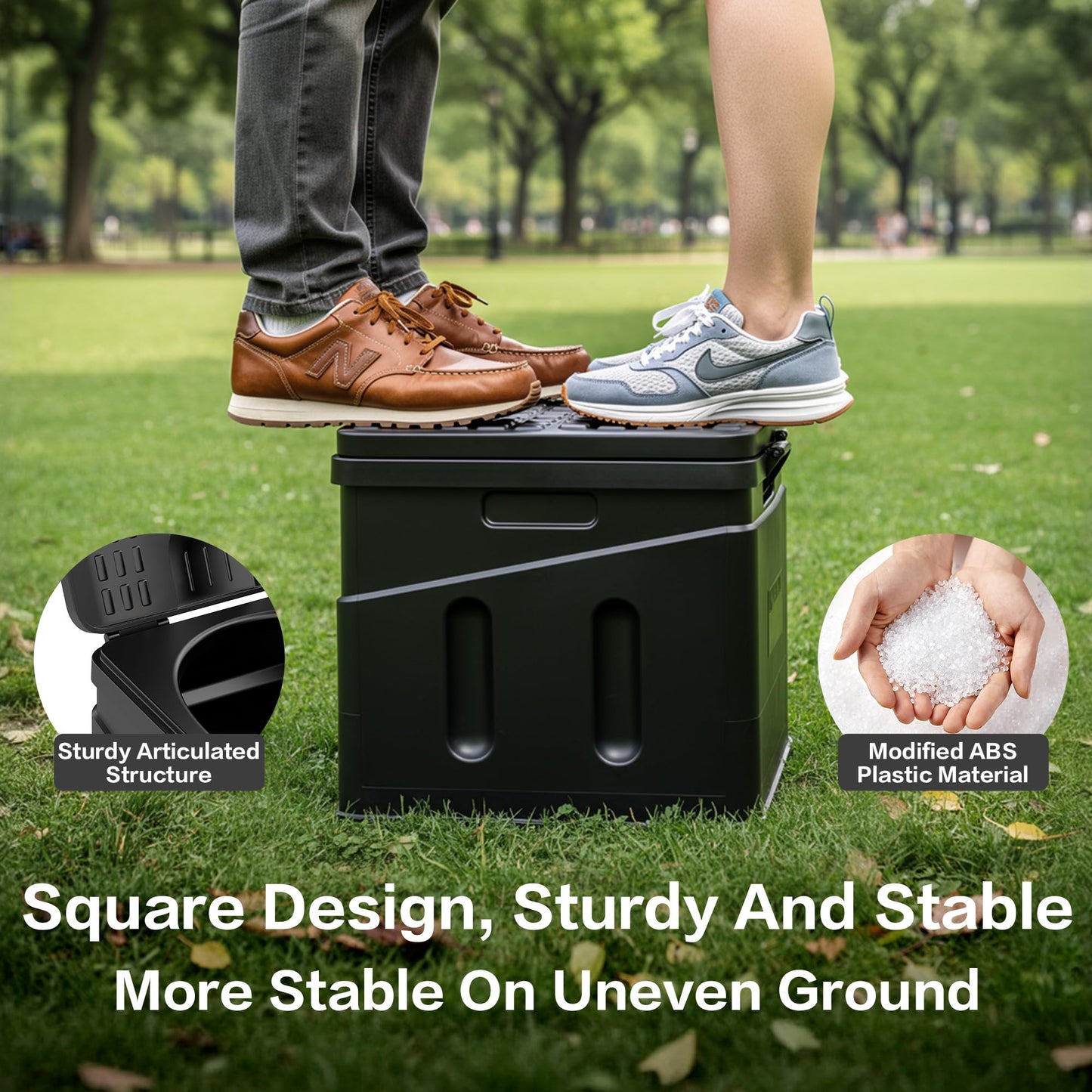 Portable Toilet,Camping Toilet Have Small Foldable Size. It is Compact Portable Toilet for Adults