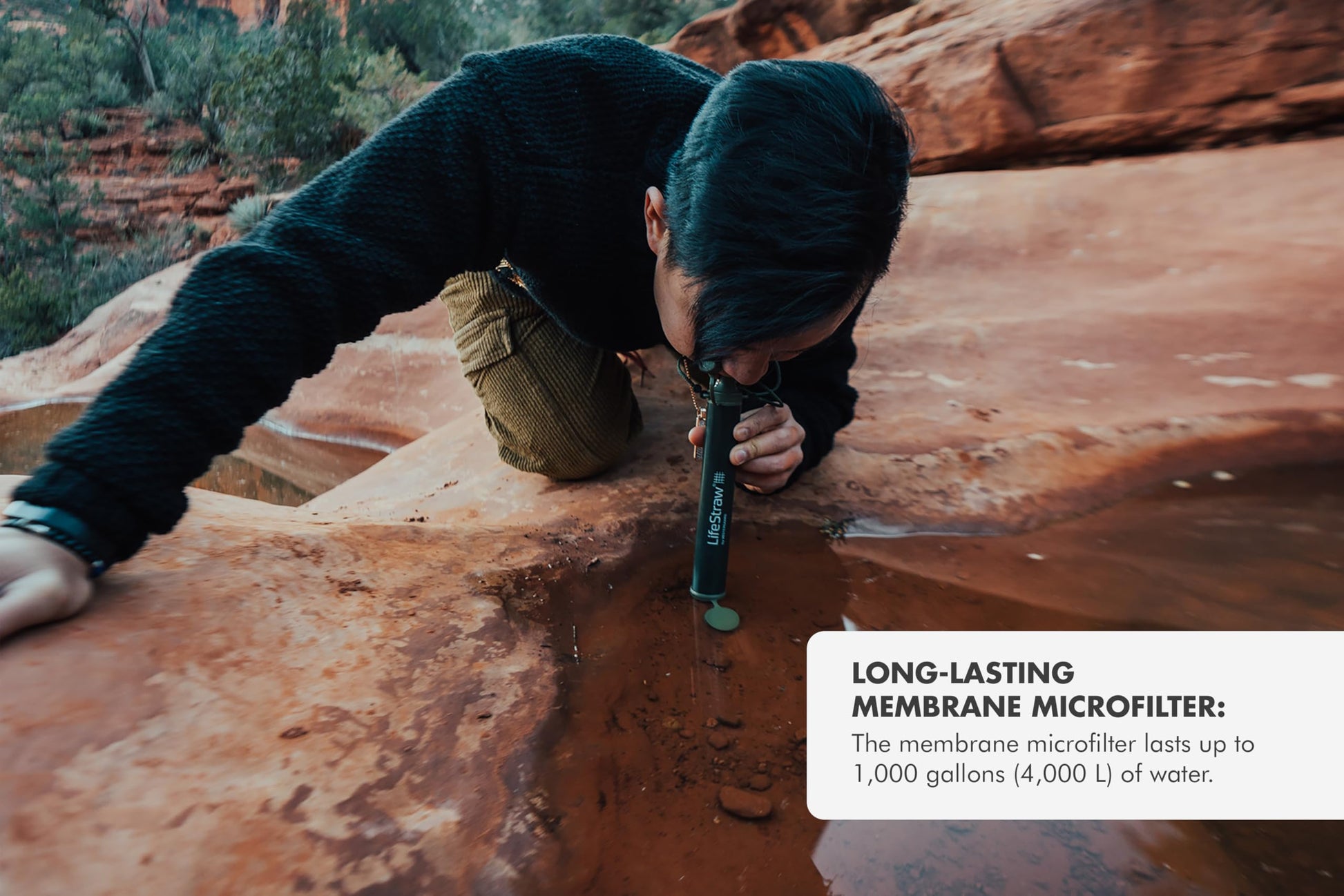 LifeStraw Personal — Water Filter for Hiking, Camping, Travel, and Emergency Preparedness, 1 Pack