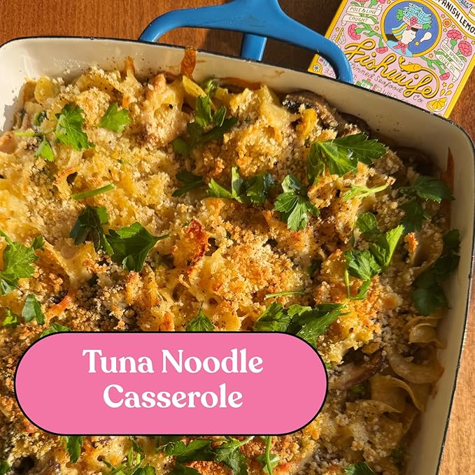 Fishwife Lemon Tuna 3-Pack (3.2 Ounce) | MSC-Certified Sustainable Seafood, High Protein, Gluten Free, Omega-3s | Handpacked in BPA-Free Tins with Spanish Olive Oil and Fresh Lemon Juice