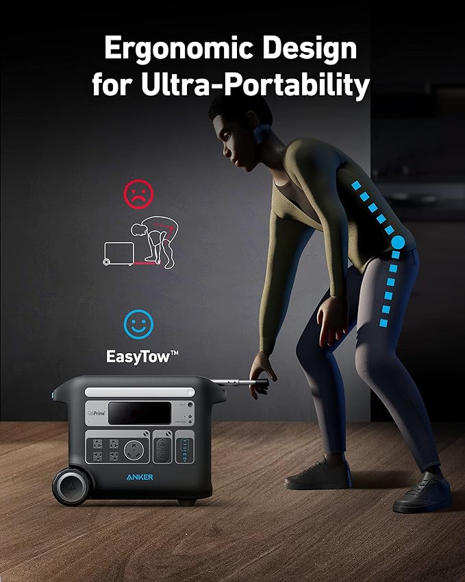 Anker SOLIX F2000 Portable Power Station, PowerHouse 767, 2400W Solar Generator, GaNPrime Battery Generators for Home Use, LiFePO4 Power Station for Outdoor Camping, and RVs (Solar Panel Optional)