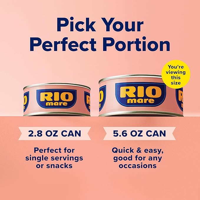 Rio Mare Solid Light Skipjack Tuna in Olive Oil, 5.6 Ounce Can (Pack of 12), Italy's No.1 Tuna Brand, Wild Caught, High Protein Canned Tuna