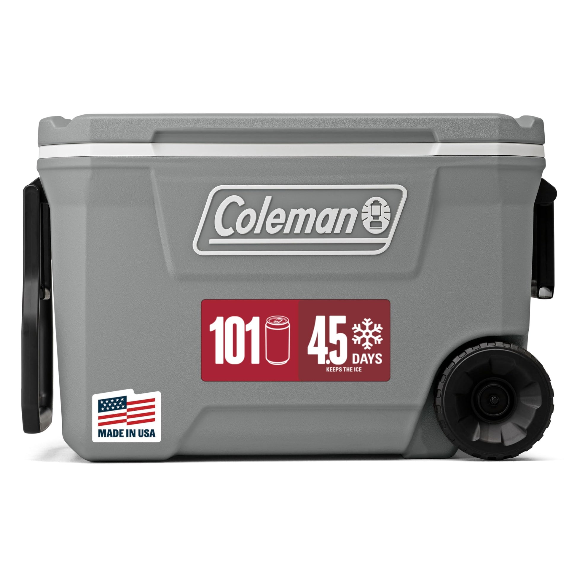 Coleman Classic Series Insulated Portable Rolling Cooler with Wheels, Leak-Resistant Outdoor Hard