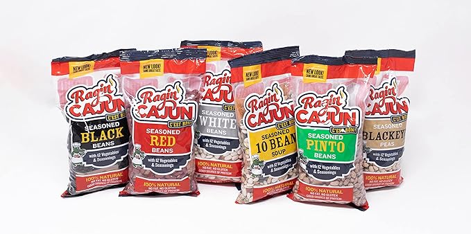 Seasoned White Beans 16 oz Ragin Cajun (Pack of 12)