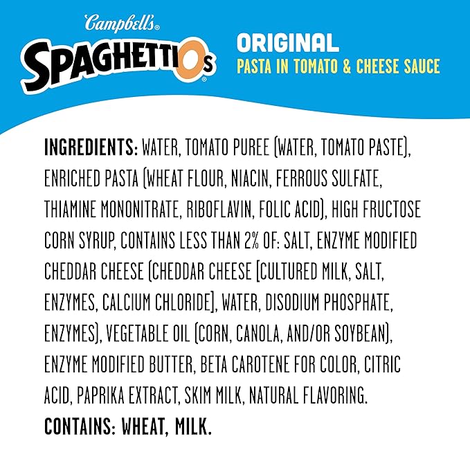 SpaghettiOs Original Canned Pasta, 15.8 oz Can (Pack of 24)