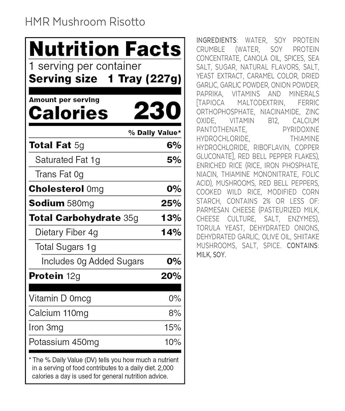HMR Stroganoff Risotto Entree Combo Pack, 12 Servings, Creates 6 Hearty Meals