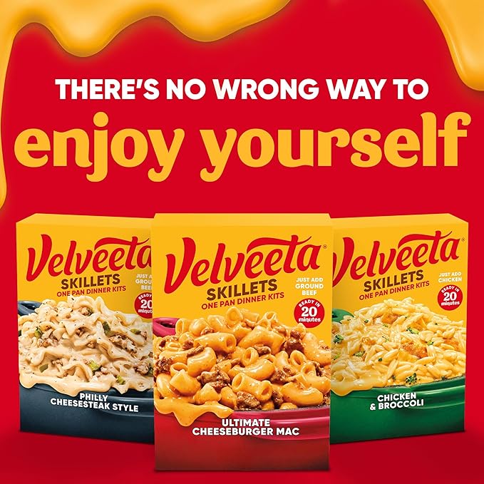 Velveeta Cheesy Skillets, Ultimate Cheeseburger, 12.8 oz