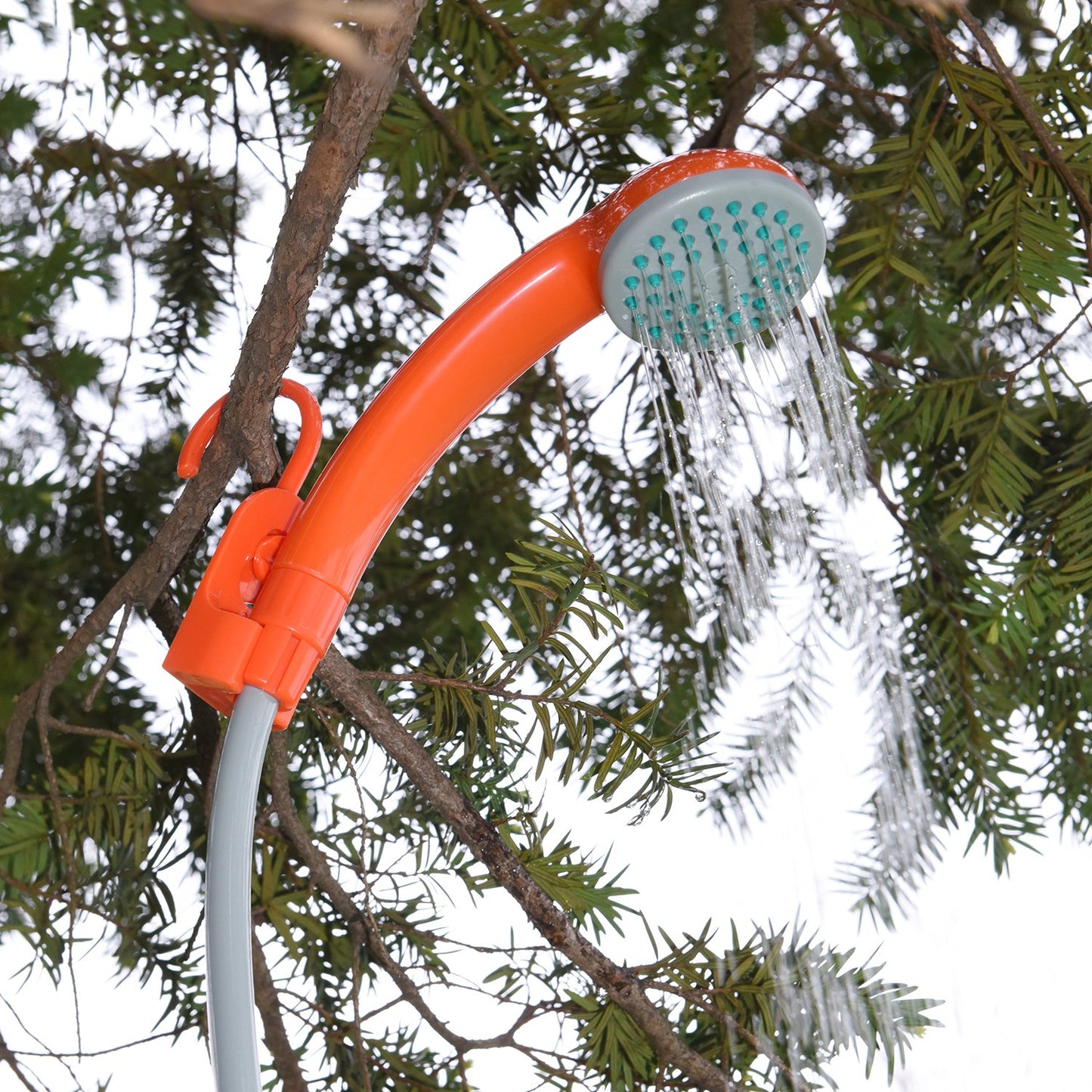 Ivation Portable Outdoor Shower, Battery Powered, Water Pump, Rechargeable