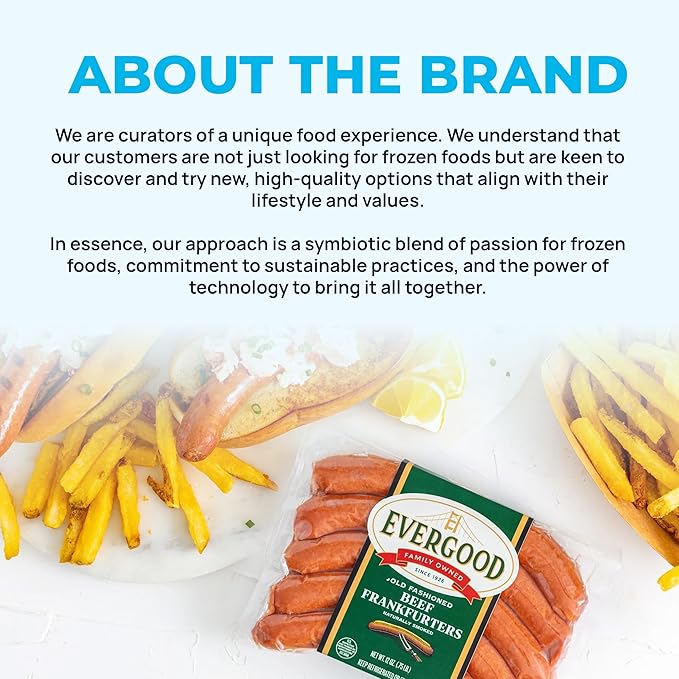 Evergood Sausage Variety Bundle - 12 Packs, Gourmet Pork & Beef Sausages, 6 Flavors: Garlic, Pineapple, Hot Link, Mild, Polish, Beef Frankfurter, Naturally Smoked, Grill-Ready, Fully Cooked