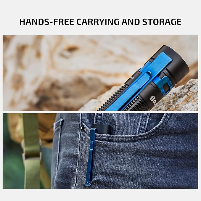 OLIGHT Baton3 Pro Max 2500 Lumens Rechargeable Compact EDC Pocket Flashlights with Safety Proximity Sensor, for Camping, Hiking, and Emergency (Cool White Light: 5700~6700K)