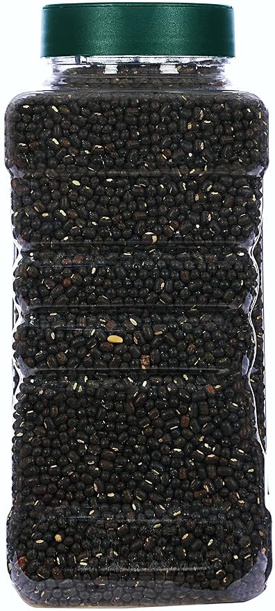 Rani Organic Urid/Urad Whole Black (Matpe Beans With Skin) Indian Lentils 32oz (2lbs) 908g PET Jar ~ All Natural | Vegan | Gluten Friendly | NON-GMO | Indian Origin | USDA Certified Organic