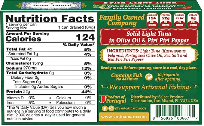 Explorer 3 Flavor Variety Pk Gourmet Wild Pole & Line Tuna Fillets in Olive Oil (3 Pk, 120g Ea) Bell Pepper, Natural Oregano, Spicy Piri Piri - Natural - Hand-Packed Fresh in PORTUGAL - Keto - Paleo