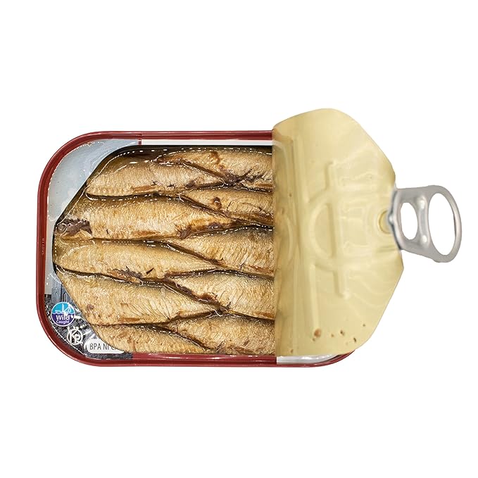 MW Polar Smoked Brisling Sardines in Canola Oil, 3.52 oz Can, Wild Caught (Pack of 1)