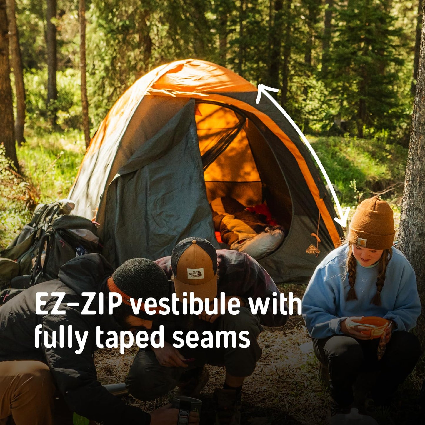 Kelty Grand Mesa 2P or 4P Backpacking Tent – 3 Season Camping, Thru Hiking Shelter, Aluminum Pole