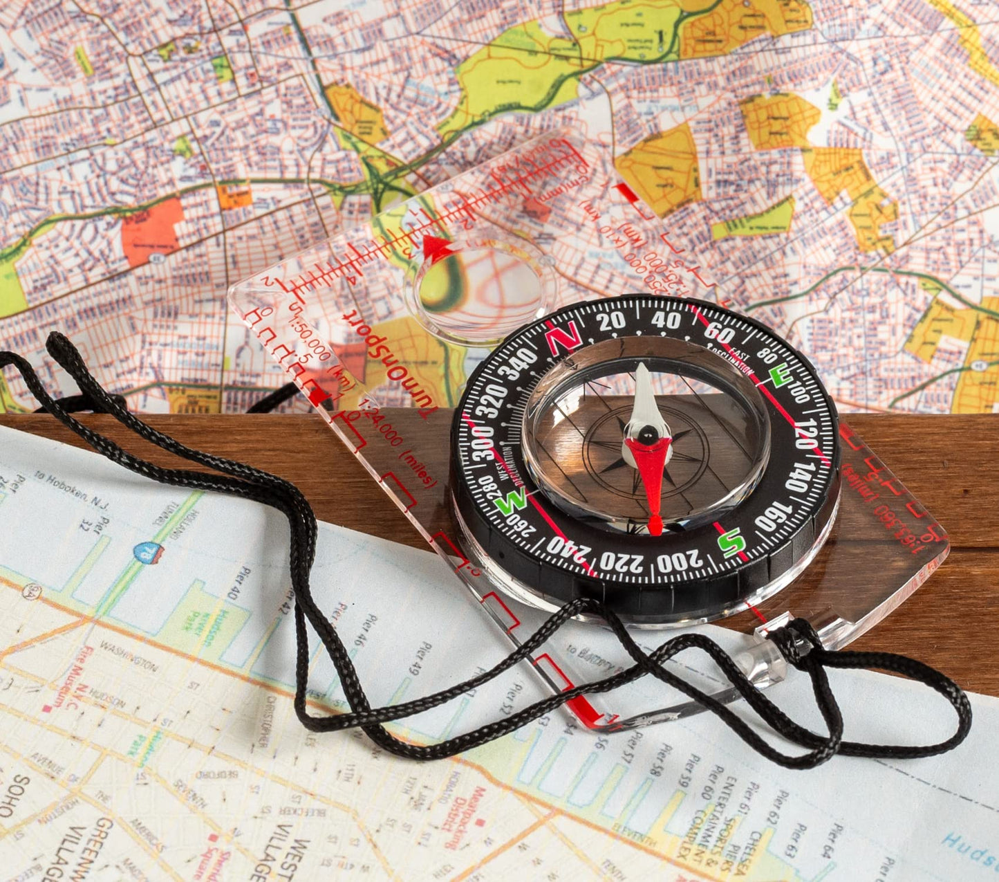 Orienteering Compass Hiking Backpacking Compass | Advanced Scout Compass Camping Navigation - Boy