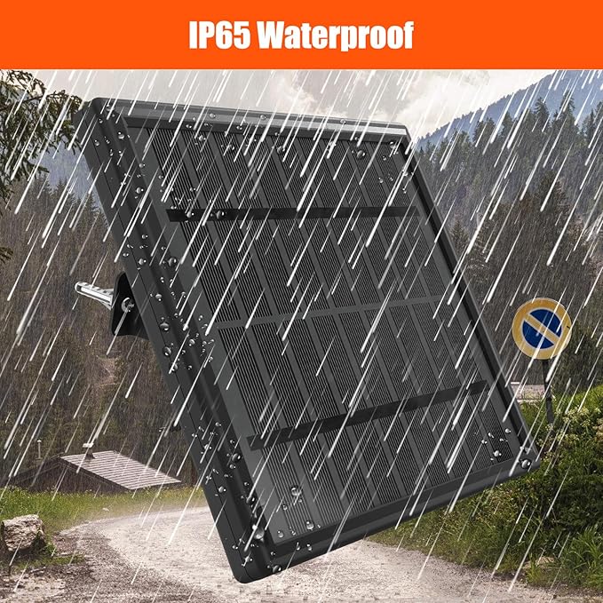 6V Solar Panel for Deer Feeders 4.5W High-Efficiency ??Solar Charger & Battery Maintainer with Bracket, Alligator Clips & DC Connectors for Trail Cameras Hunting Feeders & 6V Rechargeable Batteries