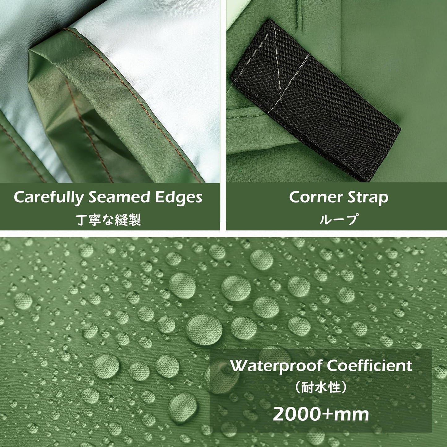 TRIWONDER Camping Tarp Waterproof Rain Fly Hammock Shelter for Hiking, Backpacking, Hammock, Beach