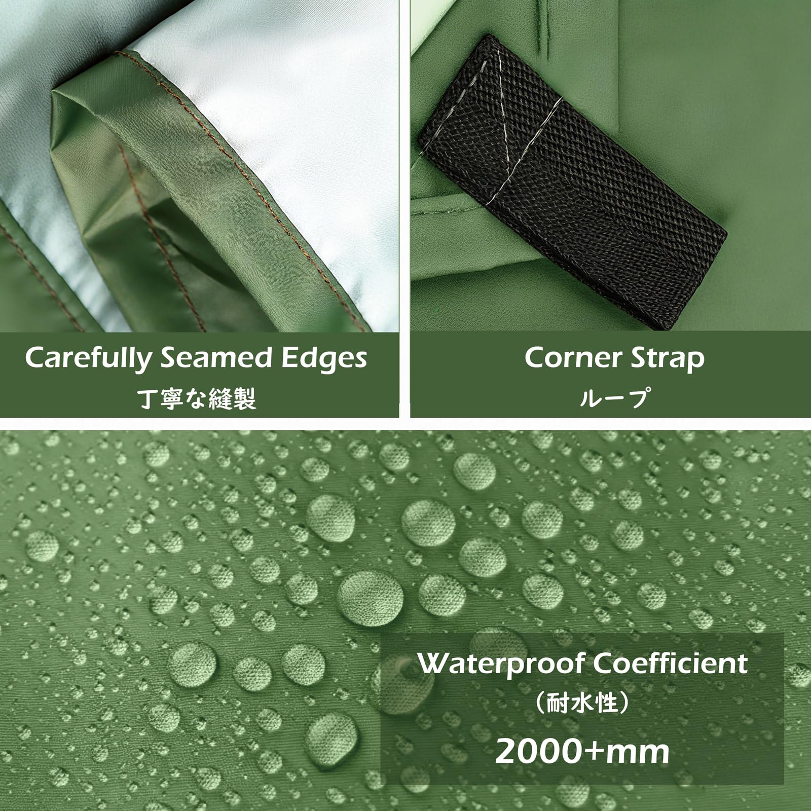 TRIWONDER Camping Tarp Waterproof Rain Fly Hammock Shelter for Hiking, Backpacking, Hammock, Beach