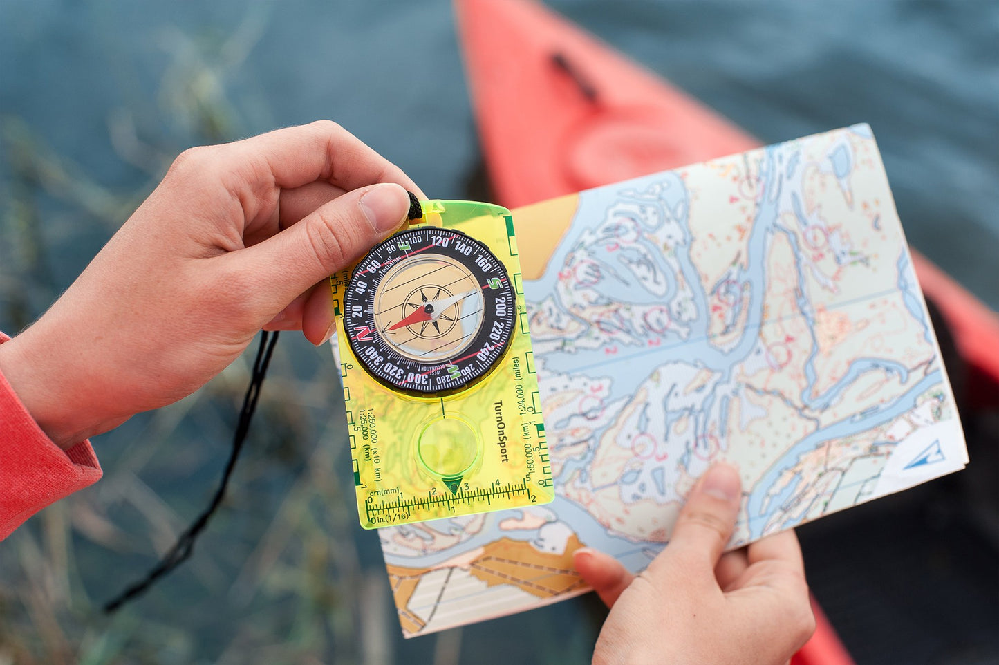 Orienteering Compass Advanced Scout for Hiking Camping Navigation Green