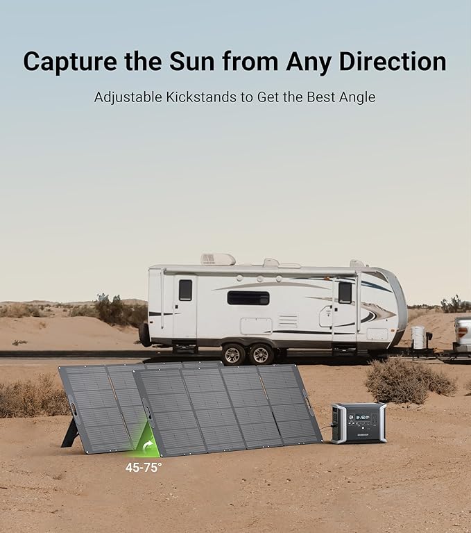 Dabbsson 2000W 1024Wh Power Station, Includes 1xDBS1000 Pro Portable Power Station and 1x420W Solar Panel,Supports 1200W Fast Solar Input for Outdoor Travel Camping and Home Backup
