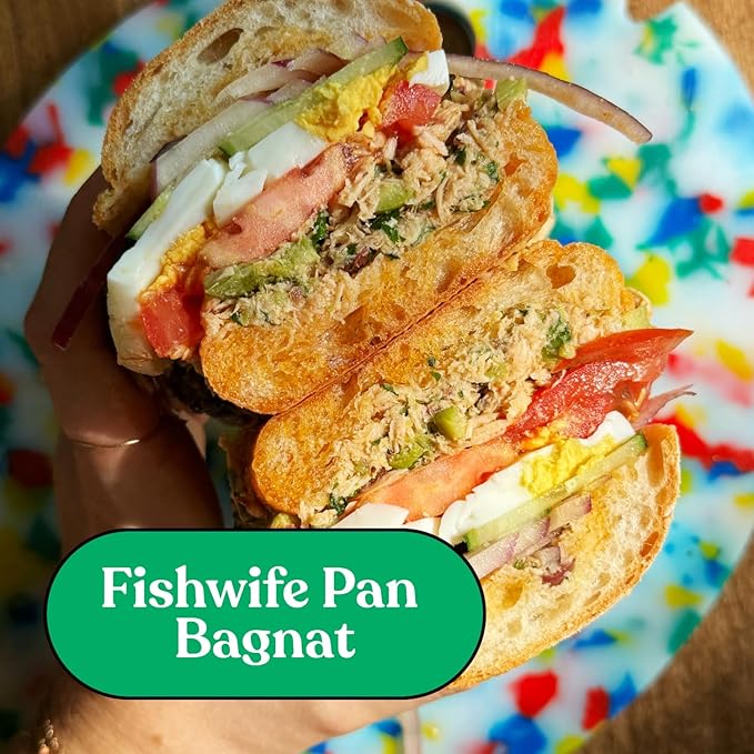 Fishwife Albacore Tuna Trio 3-Pack (with Lemon, Spicy & Spanish Olive Oil) | Wild-Caught & Hand-Packed | MSC-Certified Sustainable Seafood, Gluten Free, High Protein, Omega-3s