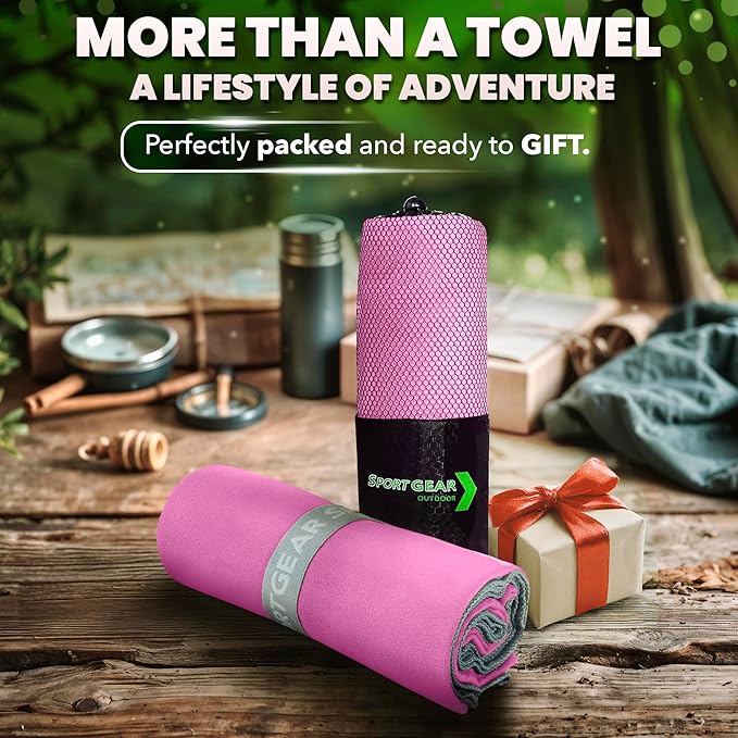 Quick Dry Camping & Travel Towel-Microfiber Travel Sports Towel, Microfiber Beach & Gym Sweat Towels For Men & Women Body, Travel Towels Fast Drying Lightweight, Quick Dry Towels For Travel