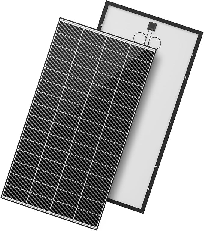 Renogy 2pcs 320W Solar Panels 24V N-Type Monocrystalline On/Off Grid 640W for RV Boat Shed Farm Home House Rooftop Residential Commercial House, 2 Pieces