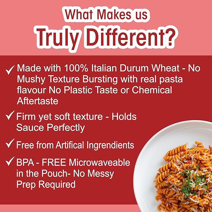 Pasta Zing Microwavable Arrabbiata Pasta, Pack of 7, 7.05 Ounce | Ready To Eat in 60 Sec | Made with 100% Italian Durum Wheat | Natural Ingredients | Spicy & Flavorful | Easy Meal & Side Dish