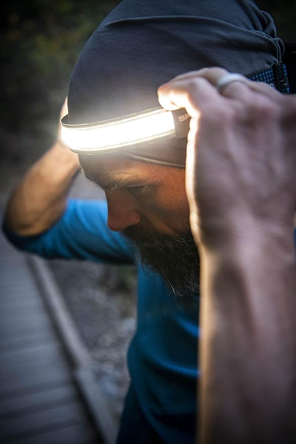 | LED Headlamp, 300 to 500 Lumens, Spot Light Mode and Red Light Modes Available On Select Models - Perfect for Camping Running Biking Fishing Construction