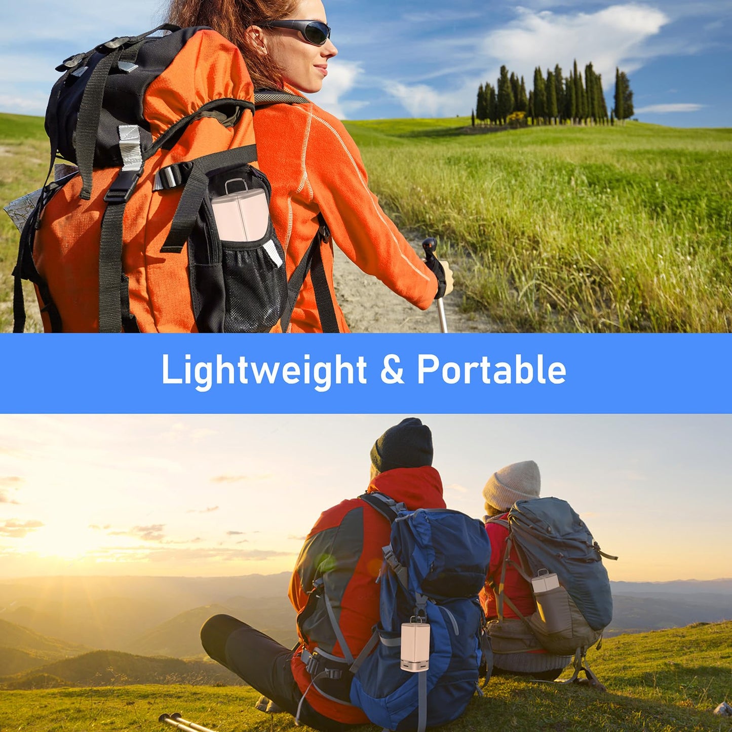 Blukar 116 LED Camping Lantern Rechargeable, Super Bright Camping Lights