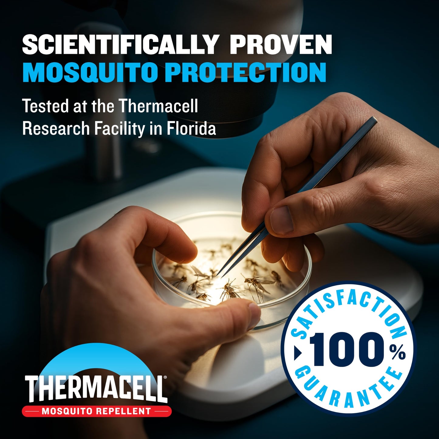 Thermacell Mosquito Portable Repeller; Includes 12-Hour Refill; 15 Foot Zone of Protection; Highly