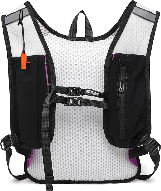 Wotony Lightweight Hydration Backpack with 2LOR 3LWater Bladder for Cycling Hiking Rave - Water Daypack for Men Women