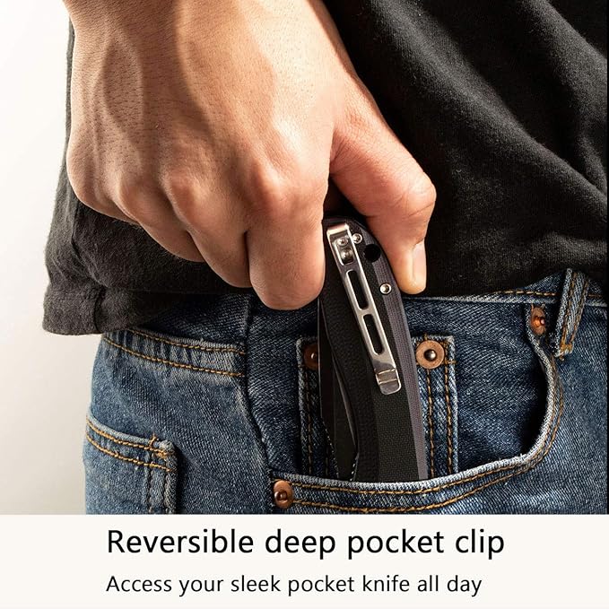 CIVIVI Folding Pocket Knife Baklash C801H (Double Black)