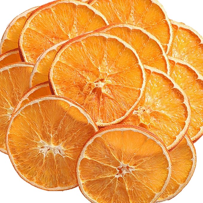 Mkostlich Dried Orange Slices Bulk, 17.63oz/500g Dehydrated Orange Slice, Natural Dried Citrus Slices for Cocktails/ Christmas Decor/ Candles/ Crafts, No Sugar Added