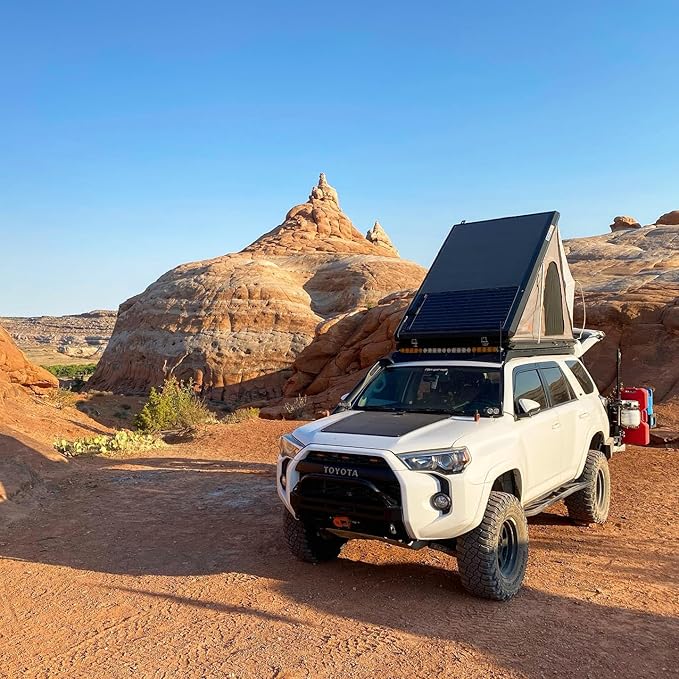 Lensun 100W 12V Hood Flexible Solar Panel for Toyota 4Runner 4th & 5th Gen (2003-2024) - Off Grid Solar Power for Offroading/Overlanding/Camping