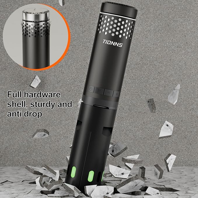 Camping Lights Rechargeable, Detachable Camping Lantern with Stand, Telescopic Waterproof Camp Lamp, Magnetic Work Hanging Light, LED Tent Flashlights for Emergency (Black- Upgraded)