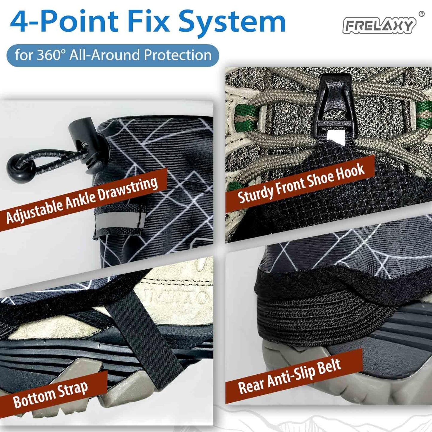 Frelaxy Ultralight Trail Gaiters, Low Shoe Gaiters for Hiking and Running
