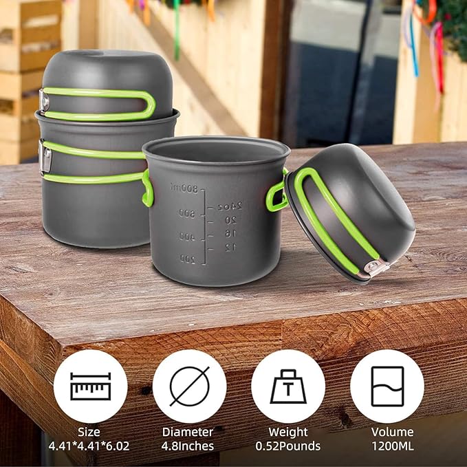 Camping Cookware Set with Stove