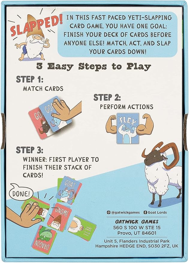 Yeti Slap - Hilarious and Competitive Card Game with Yetis, Best Card Games for Families, Adults, Teens, and Kids, Great Gift for Couples, 2-6 Players