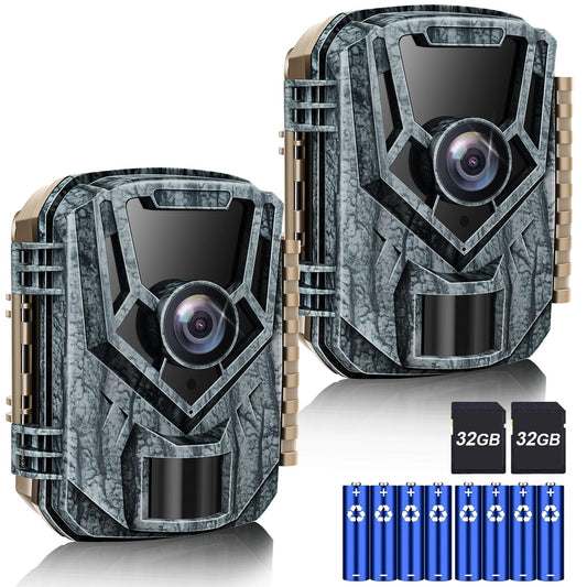Punvoe Trail Camera - 2 Pack, 36 MP, 2.7K, IP66, Waterproof - product view 1