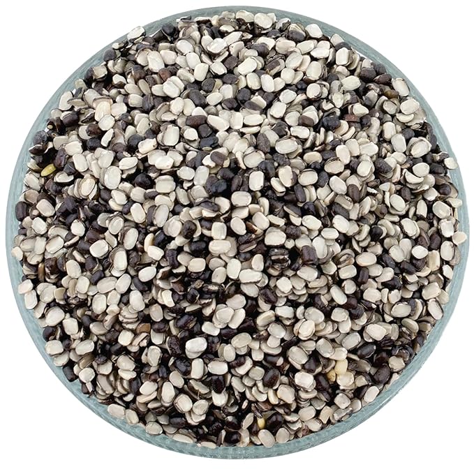 Rani Urid/Urad Split Chilka (Split Matpe Beans with Skin) Indian Lentils 400oz (25lbs) 11.36kg Bulk Box ~ All Natural | Gluten Friendly | Non-GMO | Kosher | Vegan | Indian Origin