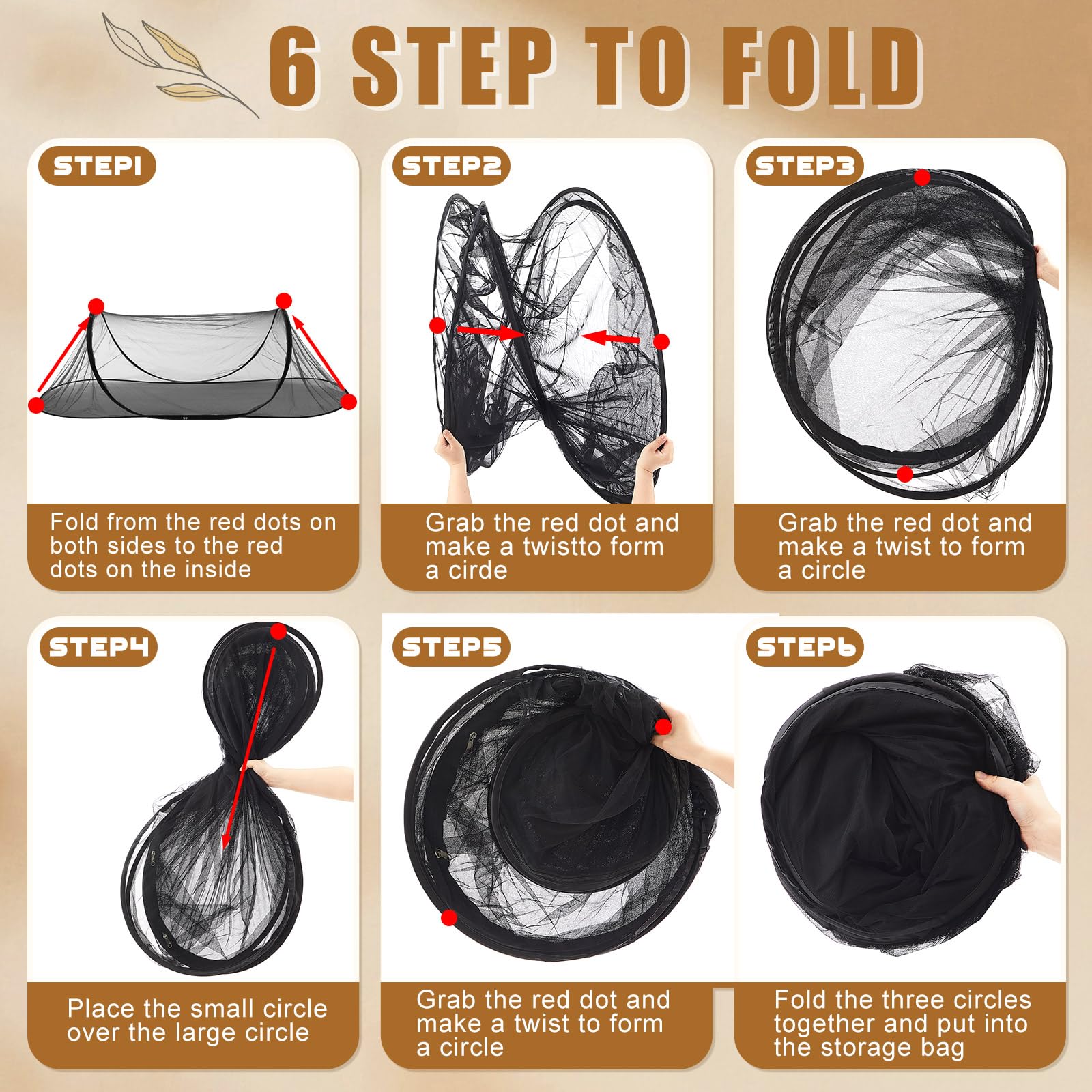 Vincreem 2 Pcs Mosquito Netting for Camping Bed 78 * 31 * 22 Inch, Black