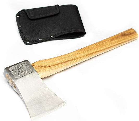 The Bad Axe: World Axe Throwing League Premium Competition Throwing Axe with Throwing Hatchet Nylon Sheath and Hickory Wooden Handle